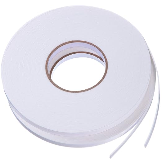 Tatuo 2 Rolls Double Sided Foam Tape for Mounting,3/8 Inch by 50 Feet,White