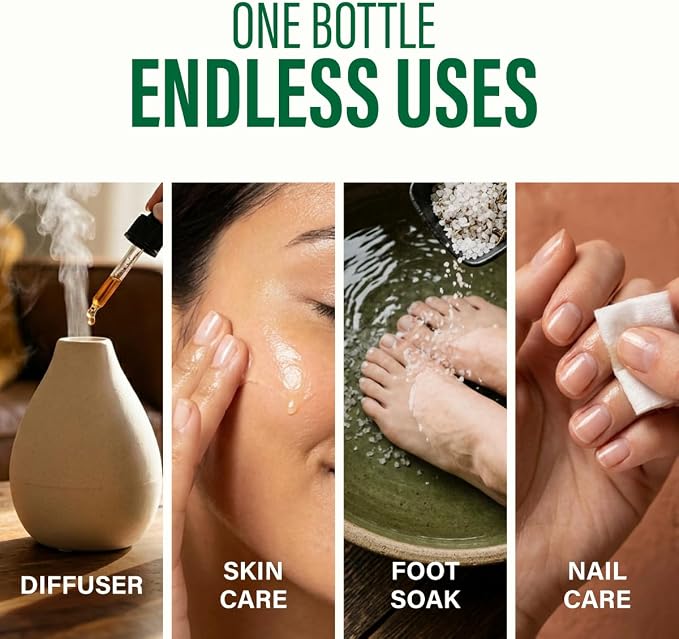 100% Pure Oregano Oil 4 Fl Oz - Oregano Essential Oil for Hair and Skin | Oil of Oregano for Nails, Foot Soak, Diffuser, Aromatherapy - Carvacrol-Rich, Non-GMO, Undiluted, with Dropper