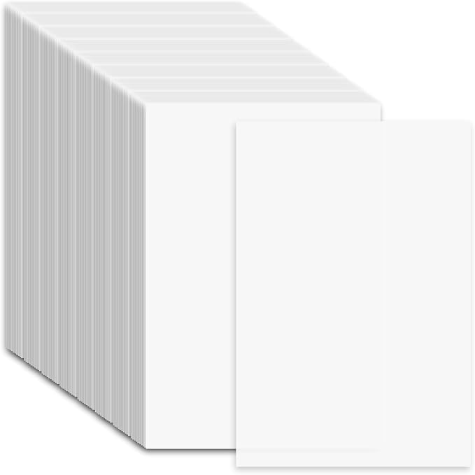 100 Pcs Release Paper 5.9 x 3.9 Inch Double Sided Non Stick Cover Sheets for 5D Art Craft Accessories Supplies