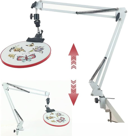 Embroidery Hoops Stand Embroidery Hoop Holder Cross Stitch Hoop Holder Embroidery Stands Lap Cross Stitch Holder Stand Suitable for Embroidery Hoop and Embroidery Supplies