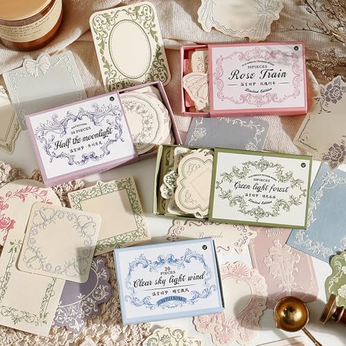 Maxleaf 120pcs Vintage Scrapbooking Letter Writing Paper