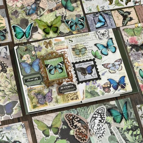 Scrapbook Supplies Kit, Vintage Junk journaling Supplies, Scrapbooking Kit