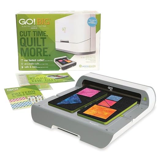 AccuQuilt GO! Big 55500 Electric Fabric Cutting System - Black - 19 x 11 x 6 inches