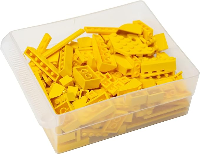Akro-Mils 44-Drawer Plastic Storage Cabinet, 20"W x 6"D x 16"H, Yellow | Plastic Cabinet w/ Drawers for Garage Organization, Beads, Building Bricks Storage, Teacher Toolbox, Makeup Organizer, 10144