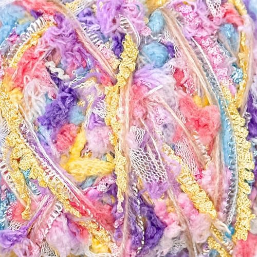Soft Craft Yarn for Crochet, Knitting and DIY Handmade Projects, Colorful Decorative Yarn for Creative Art and Home Decoration (Lavender Mist)