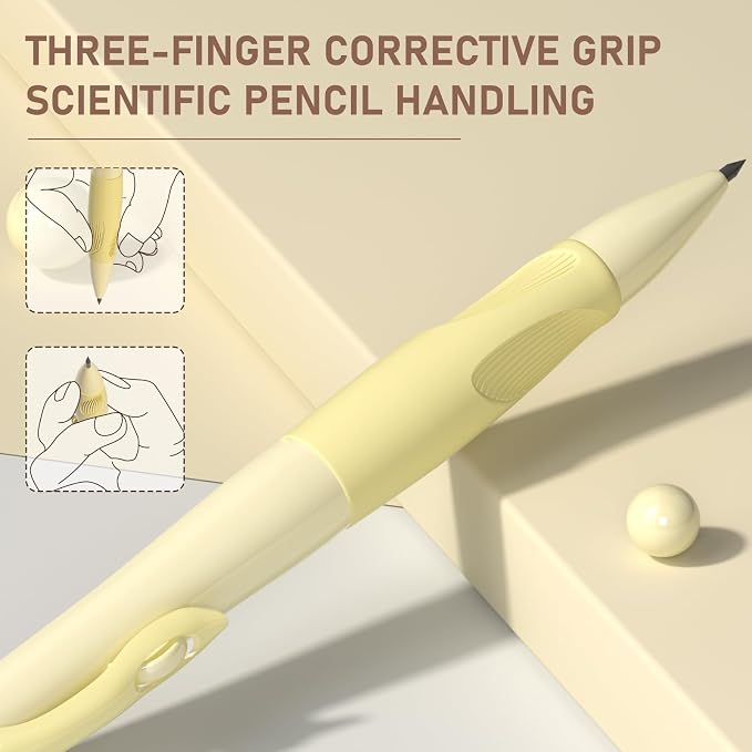 Four Candies 4PCS 2mm Mechanical Pencils for Kids, Comfort Ergonomic Grip