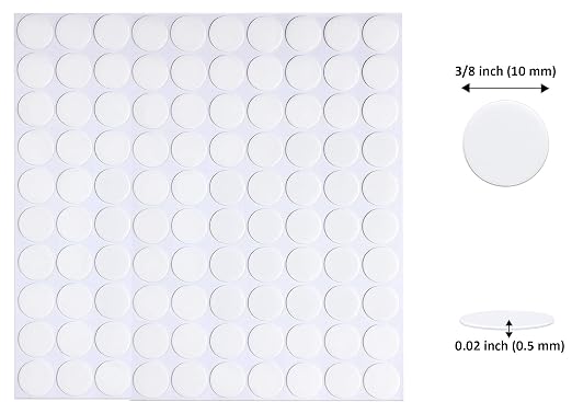 Adhesive Stick dots Two-Sided Sided Mounting Putty Stick Tack for Wall Hanging Crafts Balloons Festival Party Decorations,Clean Removable(0.39"*0.39"-800)