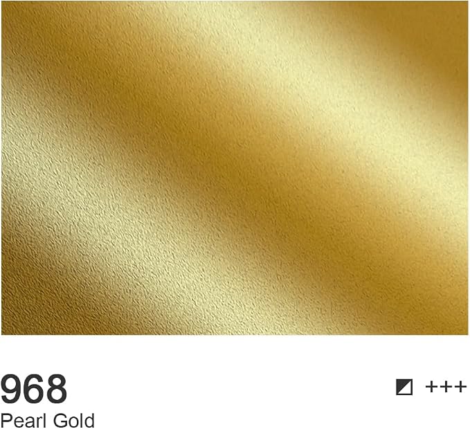 AUREUO Pearl Gold Acrylic Paint, 4 Fl Oz / 120ml Single Tube, Rich Pigment Metallic Craft Paints for Canvas, Rocks, Wood, Ceramic, Fabric