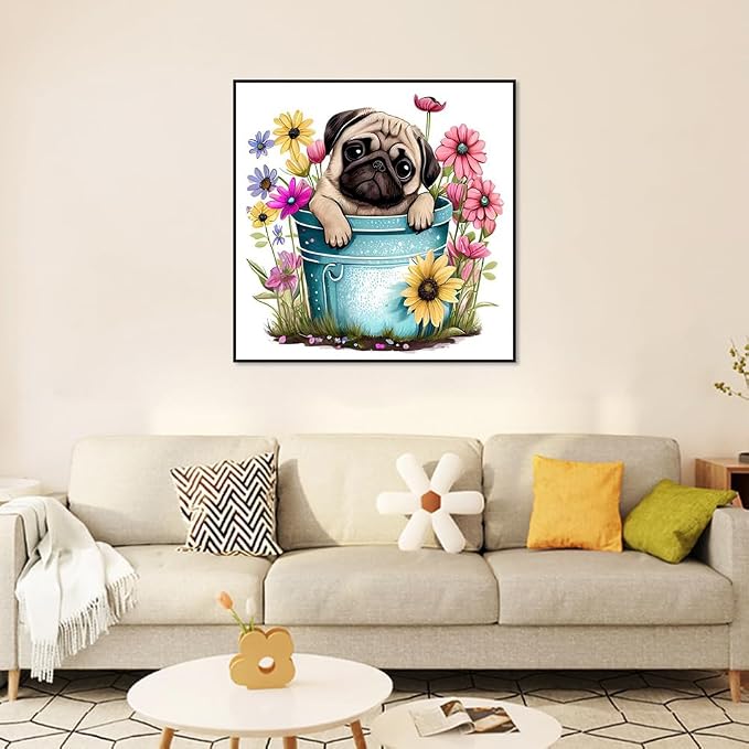 Benjenes Dog Diamond Art Kits for Adults, Diamond Painting Kits
