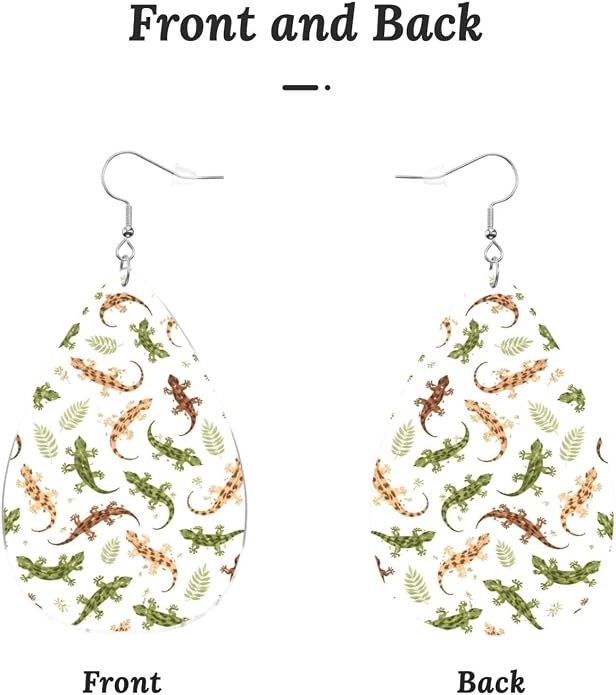 Math Formula Equation Black Drop-Shaped Earrings 2.2 x 1.5 Inches
