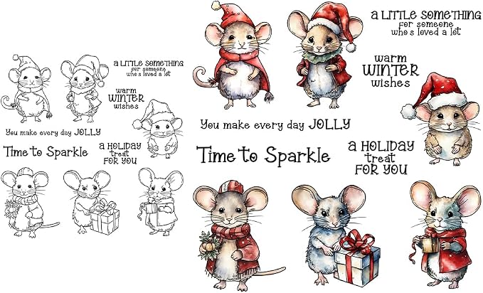 Clear Stamps and Metal Cutting Dies Set for Card Making Scrapbooking, DIY Craft Stamps and Dies Kit for Journaling, Albums, Greeting Cards, Holiday Cards, Birthday, Christmas (YX1494-S+D-1)
