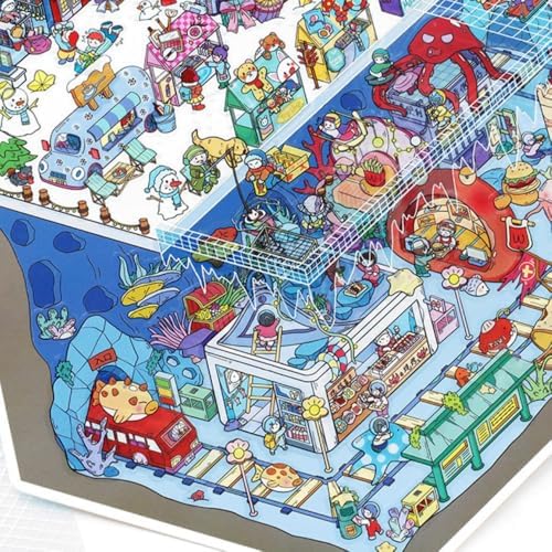 2 Sets DIY 2.5D Scene Stickers – Snow & Sunset Resort Miniature Landscape Stickers for Adults, Scrapbooking, Journaling, Stress Relief & Creative DIY Crafts