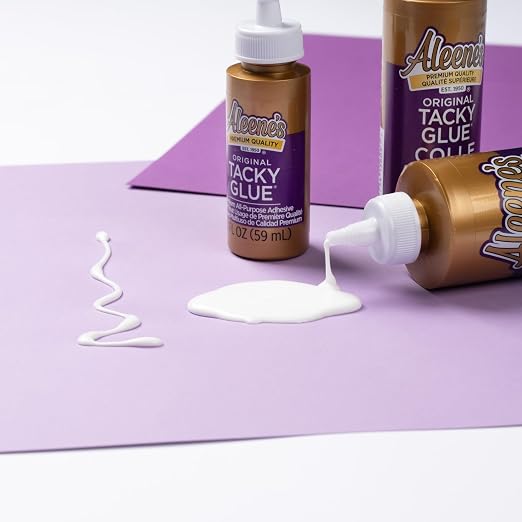 Aleene's Original Tacky Glue, All Purpose Adhesive, Perfect for Crafts and DIY Projects, Dries Fast and Clear, 4 fl oz 3-Pack