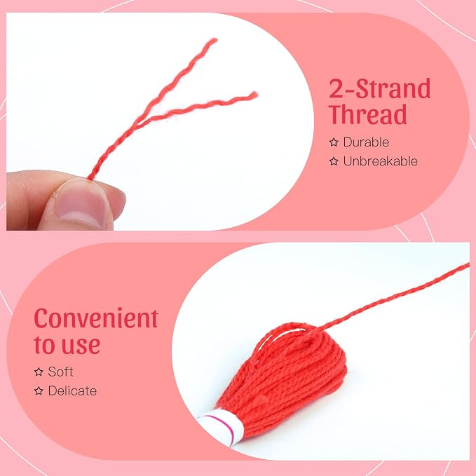 Embroidery Thread Friendship Bracelet String Cross Stitch Threads | 36 Pcs Cotton Embroidery Floss, Cross Stitch Thread for DIY Friendship Bracelets & Craft Projects