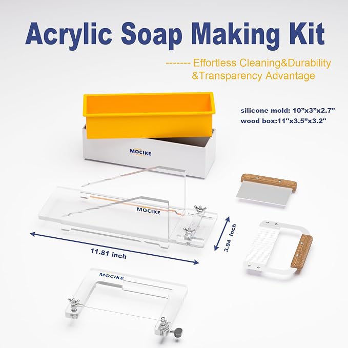 Premium Acrylic Soap molds Making Kit - Craft Exquisite DIY Soaps with Precision
