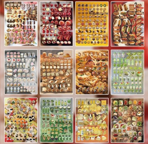 Japanese Sticker Book,1400 PCS Romantic Memory Series Aesthetic Stickers, Heisei Retro Vintage Comic Style Stickers for Scrapbooking, Journaling, DIY Crafts and Decoration