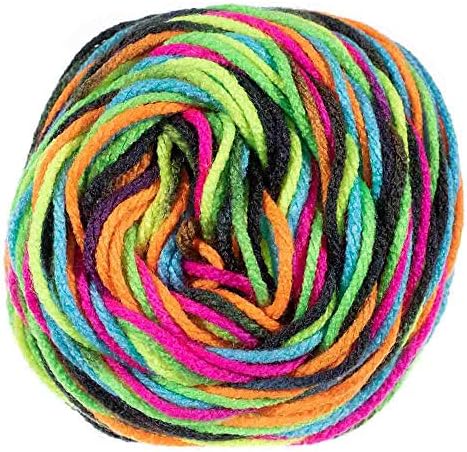Craft County Size 4 (Medium) 100% Acrylic Fiber Yarn – Variety of Color and Pattern Options – Great for Crochet, Knitting, and Weaving