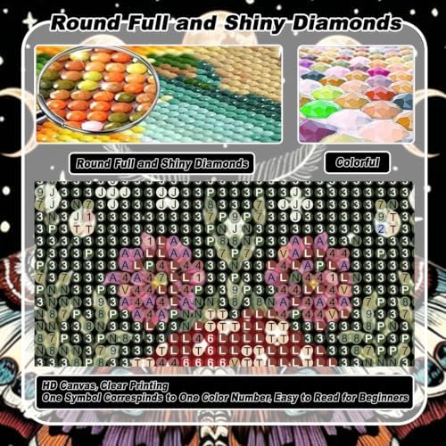Mushroom Diamond Art Kits for Adults Moth Diamond Painting Kit Beginner