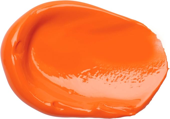 Liquitex BASICS Acrylic Paint, 32-oz Jar, Cadmium Orange Hue | Medium Viscosity, Satin Finish, Lightfast, Fine Art Pigments, Range of Opacities, Easy Blending