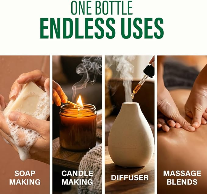 Kukka 100% Pure Vanilla Essential Oil for Skin, Diffuser, 4 Fl Oz | Vanilla Oleoresin, Long Lasting Scent for Diffuser, Aromatherapy, Perfume, Body and Massage Blends, Non-GMO, 118 mL