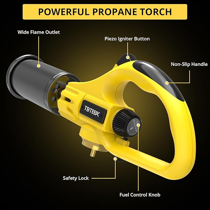 TBTEEK Propane Cooking Torch with Safety Lock for Steak, Creme Brulee，BBQ