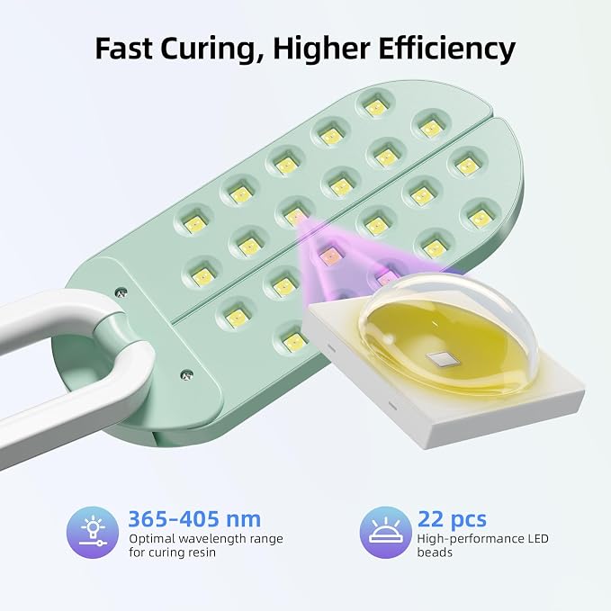 Suzzam Cordless 22 LED UV Curing Light for Resin DIY Crafts