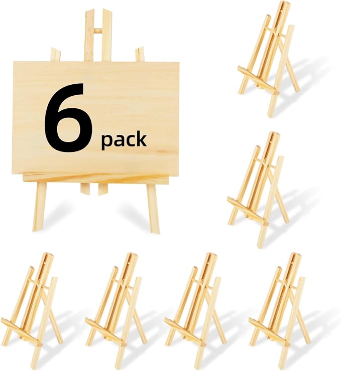 6 Pack16 x7.7 Wooden Easel,Easel Stand for Painting