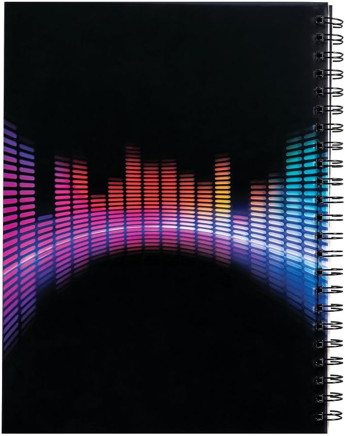 UCreate Fashion Poly Sketch Book, Sonic Vibes, 9" x 12", 1 Count | Supports classroom learning, crafts and creative activities