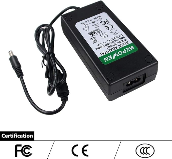 New 24V Ac Dc Adapter for Silhouette Cameo 1 2 3 SD Portrait Studio Machine Replacement Power Supply Cord Adaptor, Electronic Cutting Tool Charger AC Adapter