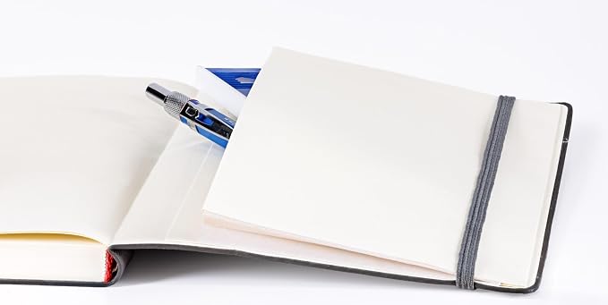 Leda Art Supply Pocket Landscape-Shaped Sketchbook, 5.5 inches x 3.3 inches, Lays Flat Flexible Sketch Book for Artists, Ideal for Ink, Water Color, Pen, Pencils, Size: Small Landscape