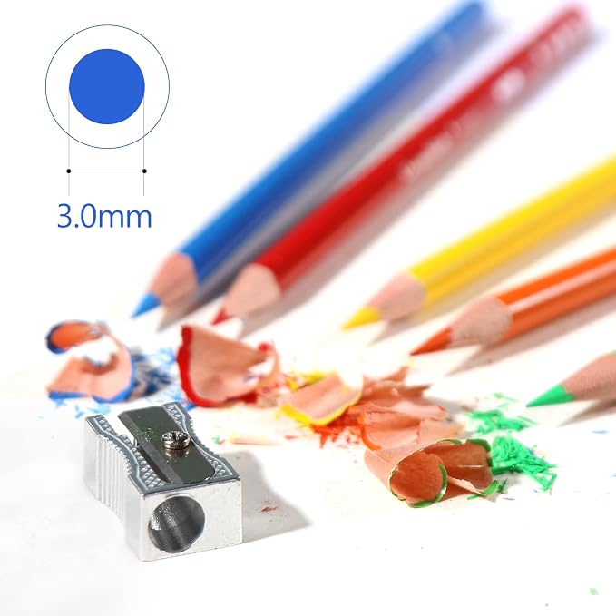 H & B 120 Colored Soft-core Coloring Pencils Set, Coloring Book and Portable Storage Bag for Painting, Art Supplies Gift for Artists Adult Children Beginners