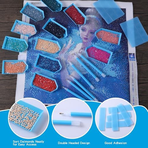 LYMUSUMI 42PCS 5D Diamond Art Painting Tools and Accessories Kits