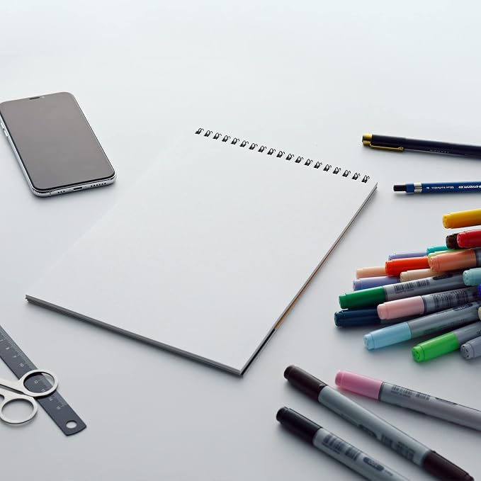 Maruman ZUAN Sketchbook 4.8 x 6.85 Inches (B6), Unruled, 24 pages (S160)