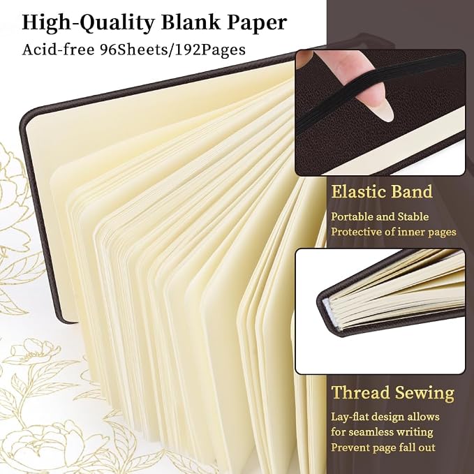5x5 Pocket Sketch Book,80gsm Hardcover Art Sketchbook for Drawing Journal