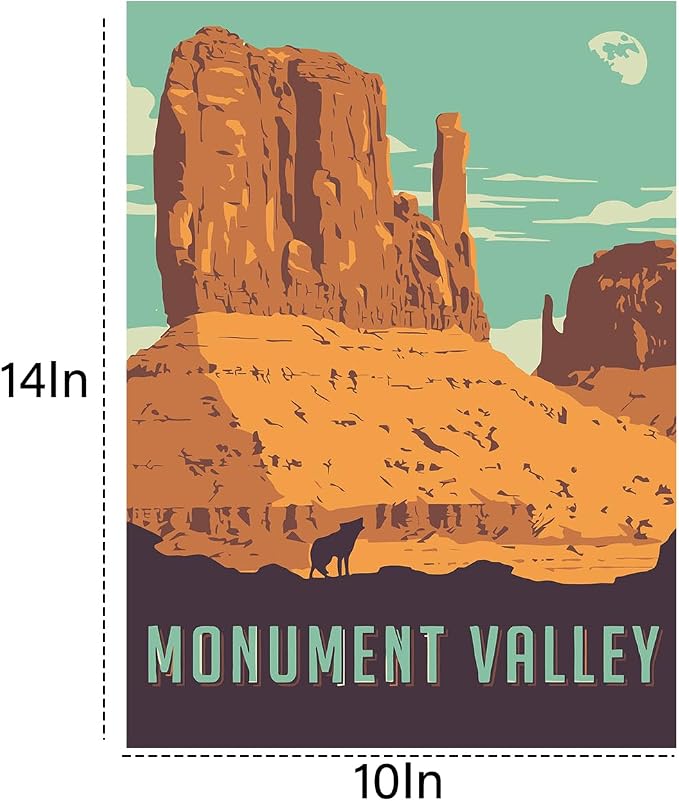 TONGZONGFU 4 Pack National Park Paint by Numbers Kit for Adults Beginners - 10x14 Inch Easy Paint by Number Landscape Kits on Canvas,Wander Painting National Parks Paint by Number (Without Frame)