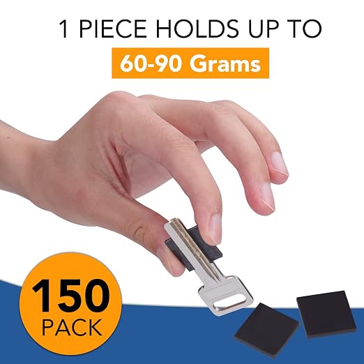 DIYMAG Magnets with Adhesive Backing, 150P Flexible Square Magnetic Dots