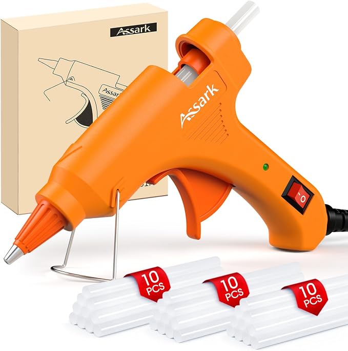 Assark 30W Mini Hot Glue Gun Kit with 30 Glue Sticks