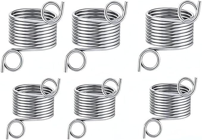 6 PCS 2 Size Ring Type Knitting Tools Finger Wear Thimble Yarn Spring Guides Stainless Steel Needle Thimble Sewing Accessories, 15MM and 17MM