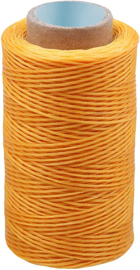 284Yards Waxed Thread for Leather, 0.8mm Waxed Linen Thread, Wax String | Waxed Thread for Bookbinding, Upholstery Thread Heavy Duty, Wax String for Leather Craft DIY/Bookbinding/Shoe Repairing