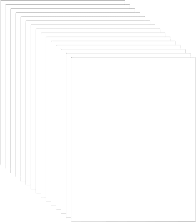 Guakicae 40 Sheets Bright White Cardstock 8.5 x 11 Printer Paper 75lb