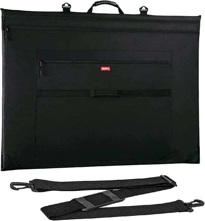 Nicpro Light Weight Art Portfolio Bag, 32x42 Extra Large Art Portfolio Case