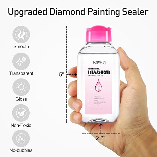 Diamond Painting Sealer Helps Retain Your Diamond Sparkle | Also Applicable to Puzzles for adults （125 ML 4.4 Fl Oz）