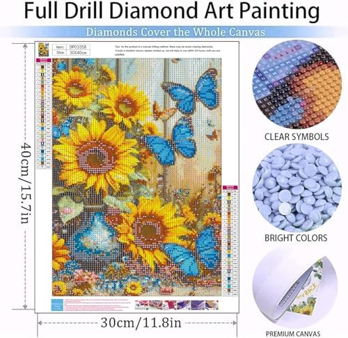 Sunflower Diamond Art Kits for Adult Diamond Painting Kit for Beginner