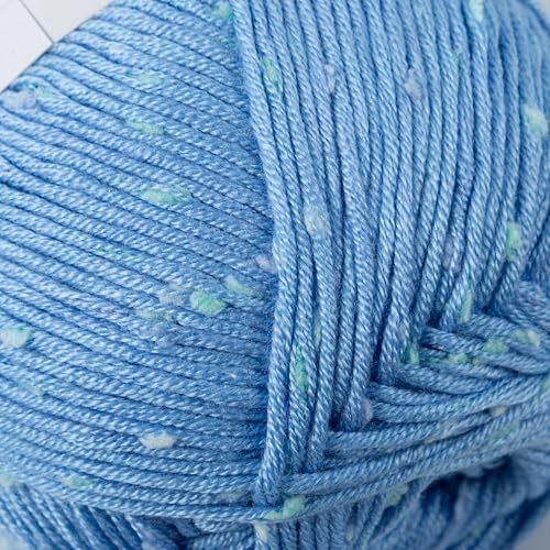 Loops & Threads Flecks Yarn - Yarn for Knitting, Crochet, Weaving, and Arts & Crafts - Assorted, Acrylic Blend, 6.53 oz
