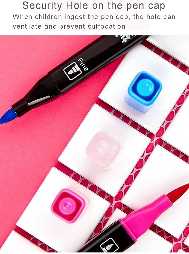 Dual Tip Markers for Kids, Washable Markers Set(36 Colours)