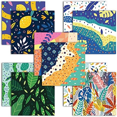 Origami Paper 6x6" Double Sided 50 Sheets 10 Colors Origami Kit,Craft Paper