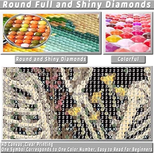 Skull Diamond Art Kits for Adults Funny Diamond Painting Kit for Beginner