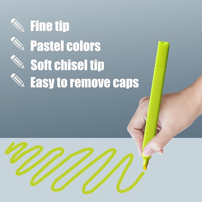 konket 12pc Bible Highlighters And Pens No Bleed Cute Highlighter For Journaling, Candy Cute Pastel Highlighter
