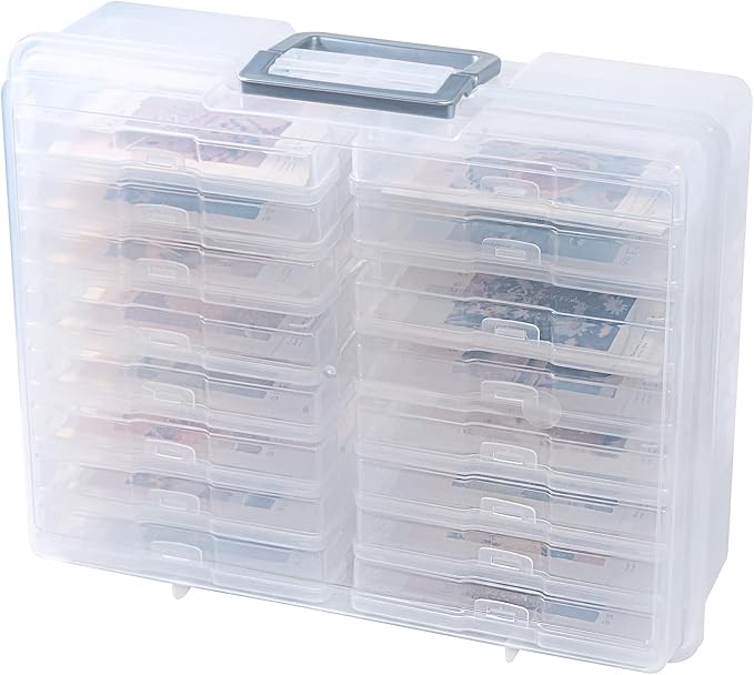 novelinks Photo Storage Box and 16 Inner 4" x 6" Photo Storage Containers