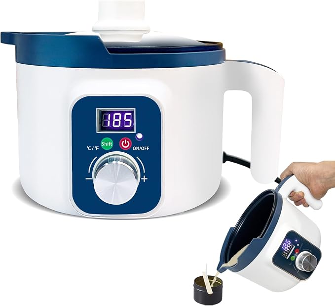 KQU Wax Melting Pot with Digital Temperature Control for Candle Making